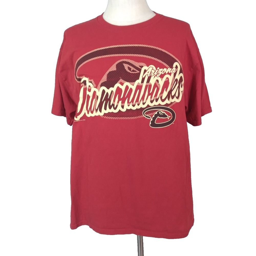 Genuine Merchandise Shirt Mens Large Red Arizona Diamondbacks MLB Baseball Tee